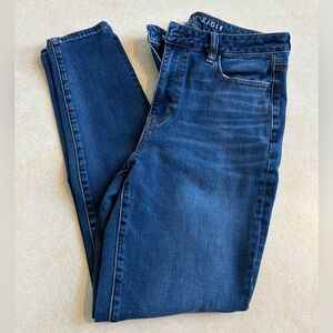 American Eagle Womens Denim Jeans Super Hi Rise Jegging 10 Regular